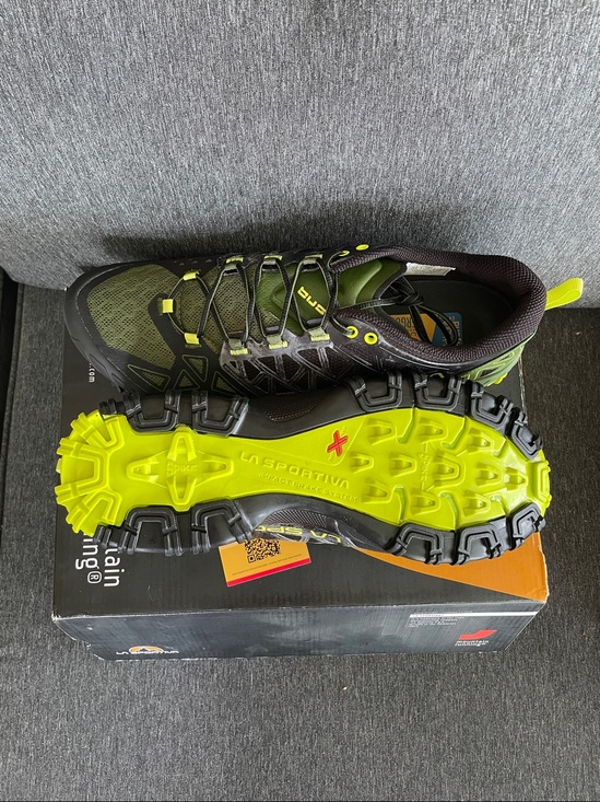 La Sportiva Bushido II black olive neon US 12,5 EU 46,5 sneakers shoes NEW main image 6